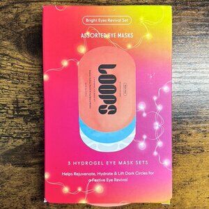 Loops Bright Eyes Revival Set 3 Pack Eye Masks Hydrating Dark Circle Treatment